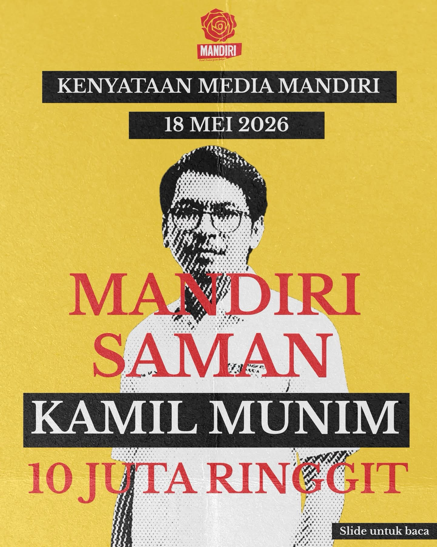 MANDIRI TUNTUT MOHON MAAF DARI KAMIL MUNIM