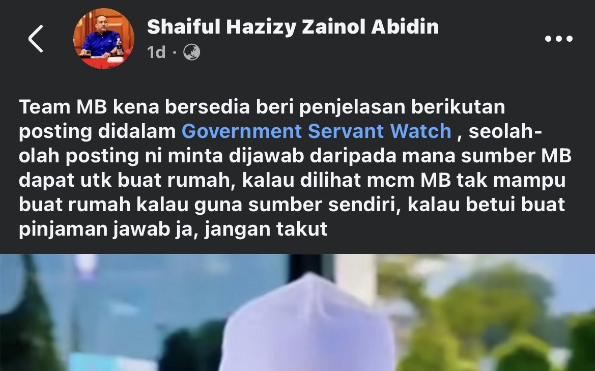 Ketua Penerangan UMNO Kedah Gesa MB Jawab Dakwaan Pembiayaan Rumah